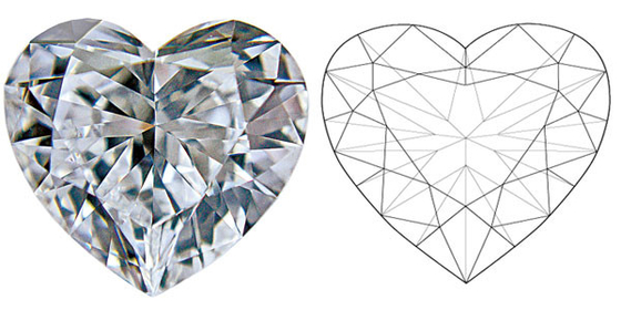 Zugelassener loser CVD Labor gewachsener Diamond Colorless Heart Shape Man machte