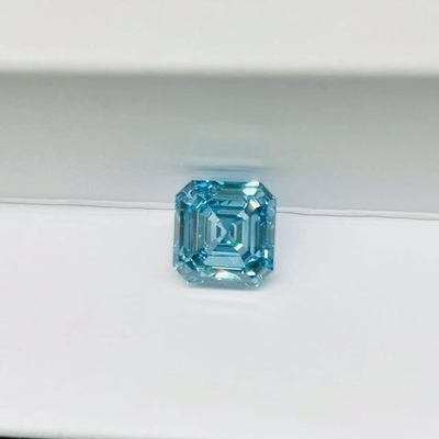 Asscher schnitt blaues synthetisches Karat Diamond Lab Engineered Diamondss 1-2