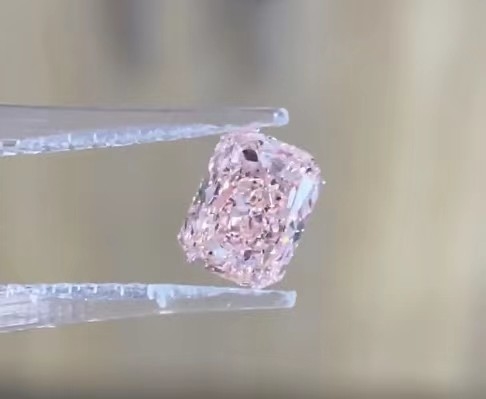 Zugelassenes Labor IGI stellte farbige Diamanten sich vorstellen intensiven leuchtenden losen Diamanten des Rosa-VS1 her