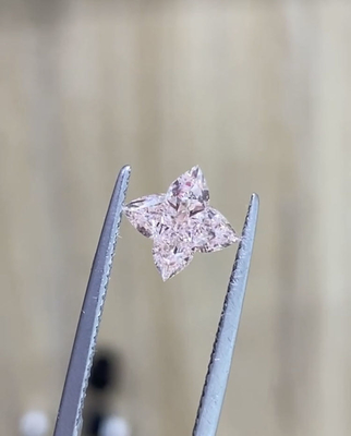 Künstliches Labor führte Blatt-Klee-Fantasie-intensiven rosa Diamanten der Diamant-vier aus