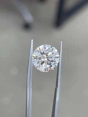 10 Mohs Farblos Runder Brillantschnitt Herz-Kreislauf-Krankheit Laborgewachsen Diamanten 2,5ct-3ct