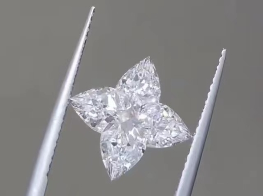 White Lab Grown Diamonds 4CT CVD LV Cut Loose Diamond DEF VS1 für Schmuckdekoration