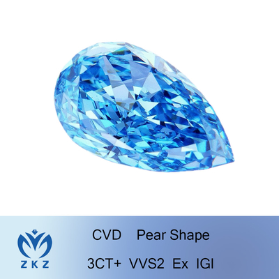 10 Klarheits-Grad Mohs-Birnen-Schnitt-Labor geschaffener Diamond Big Sizes VVS2